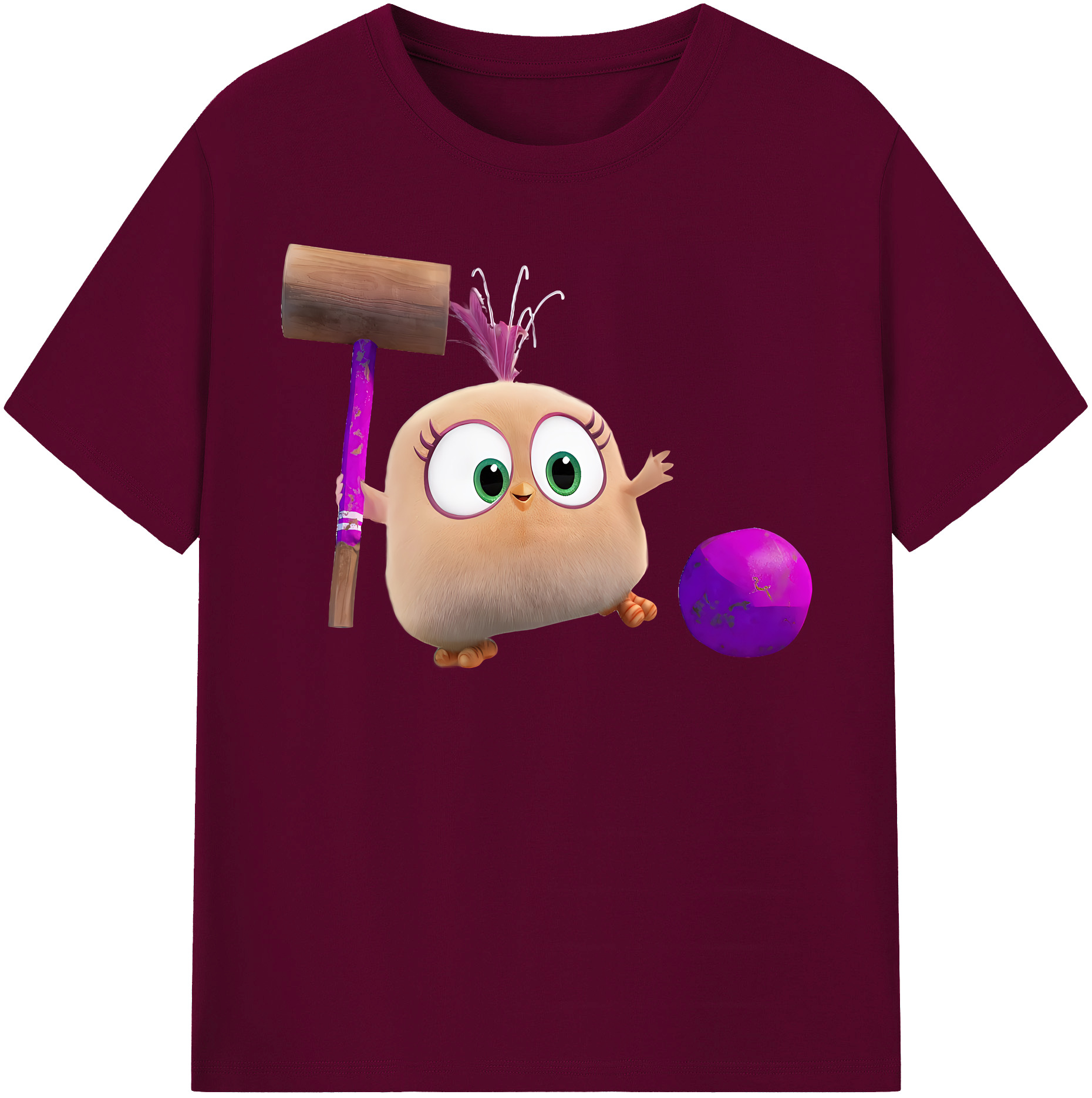 （画像用） Angry Birds アングリーバード レディースカジュアルプリントTシャツ（綿100％）